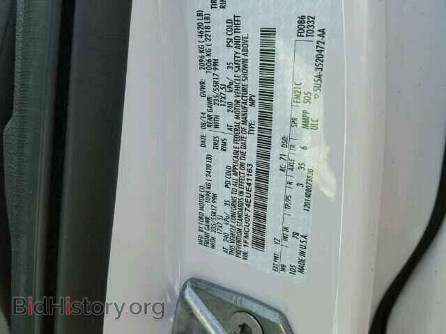 2014 FORD ESCAPE - VIN: 1FMCU0F74EUE41163 - Фото 9
