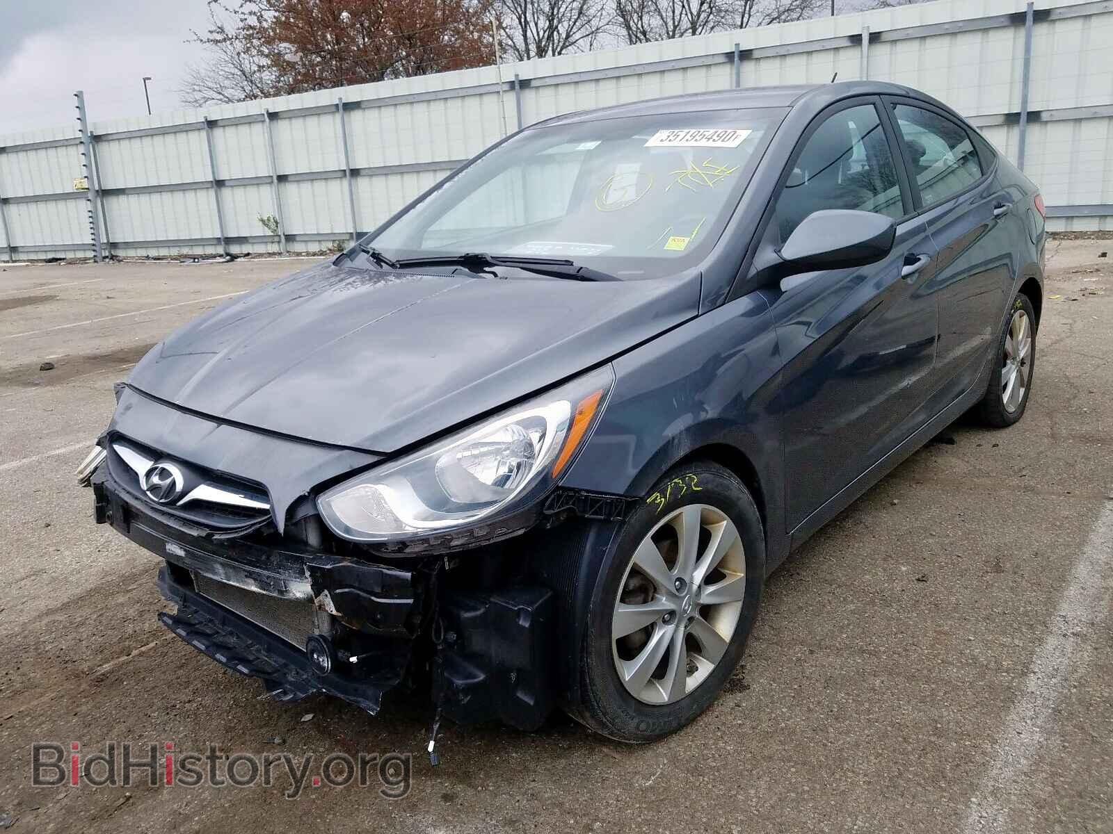 2013 HYUNDAI ACCENT - VIN: KMHCU4AE9DU374717 - Фото 2
