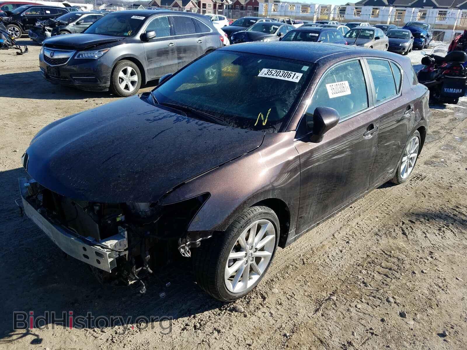 2011 LEXUS CT 200 - VIN: JTHKD5BH5B2040884 - Фото 2