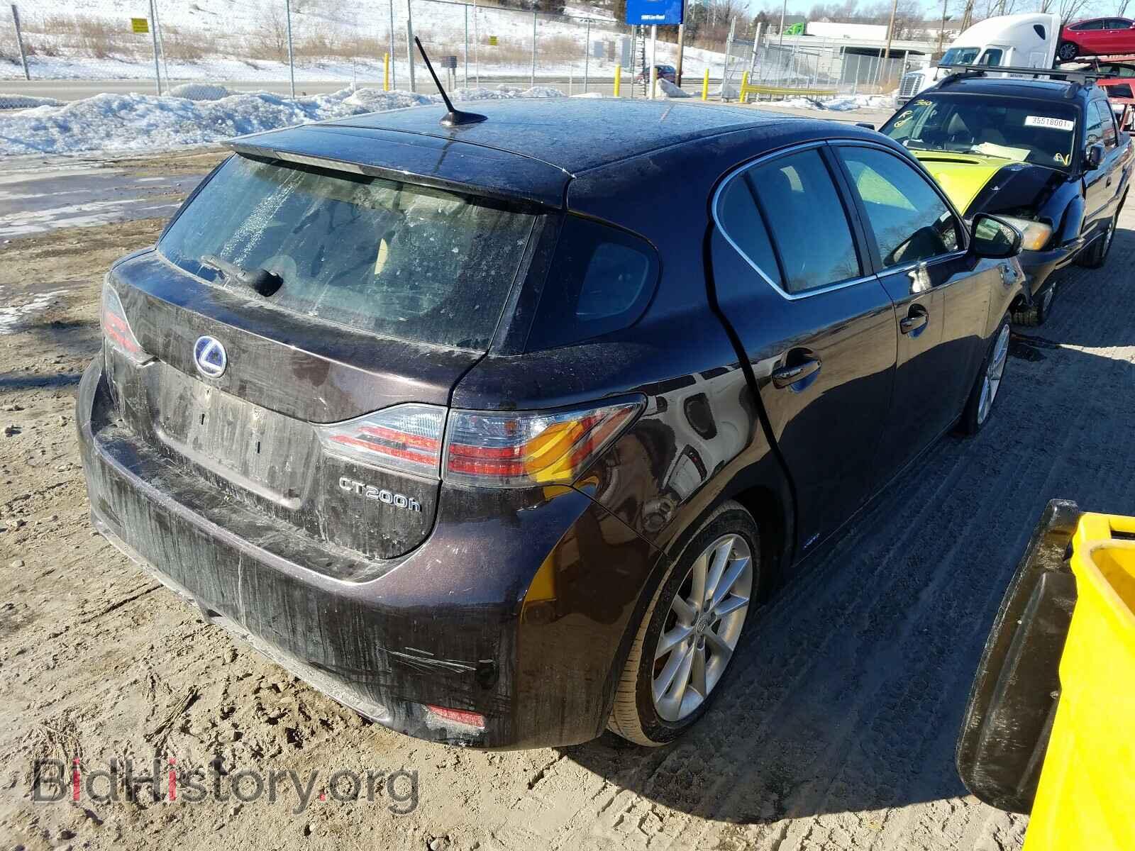 2011 LEXUS CT 200 - VIN: JTHKD5BH5B2040884 - Фото 4