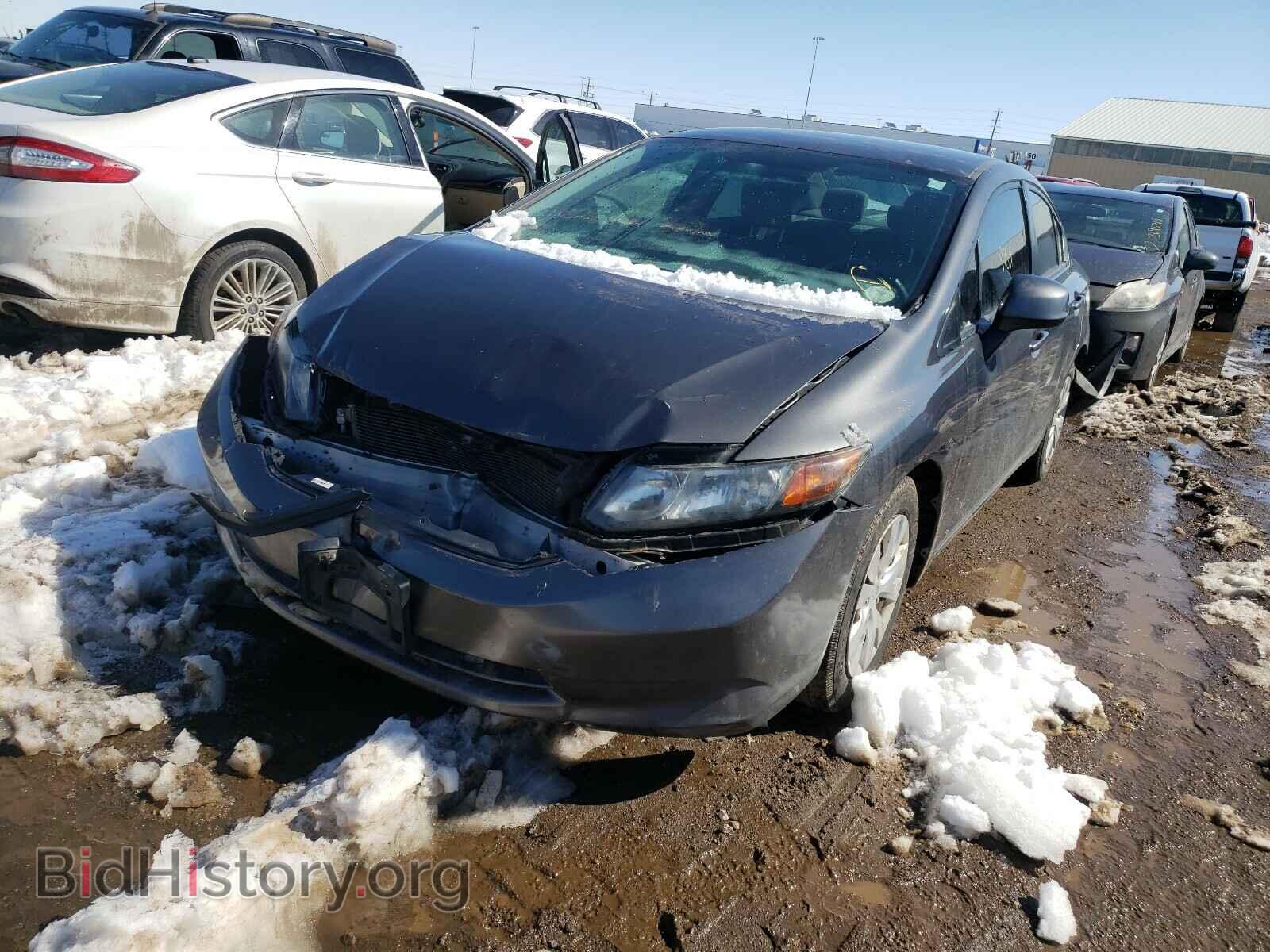 2012 HONDA CIVIC - VIN: 2HGFB2F55CH557216 - Фото 2