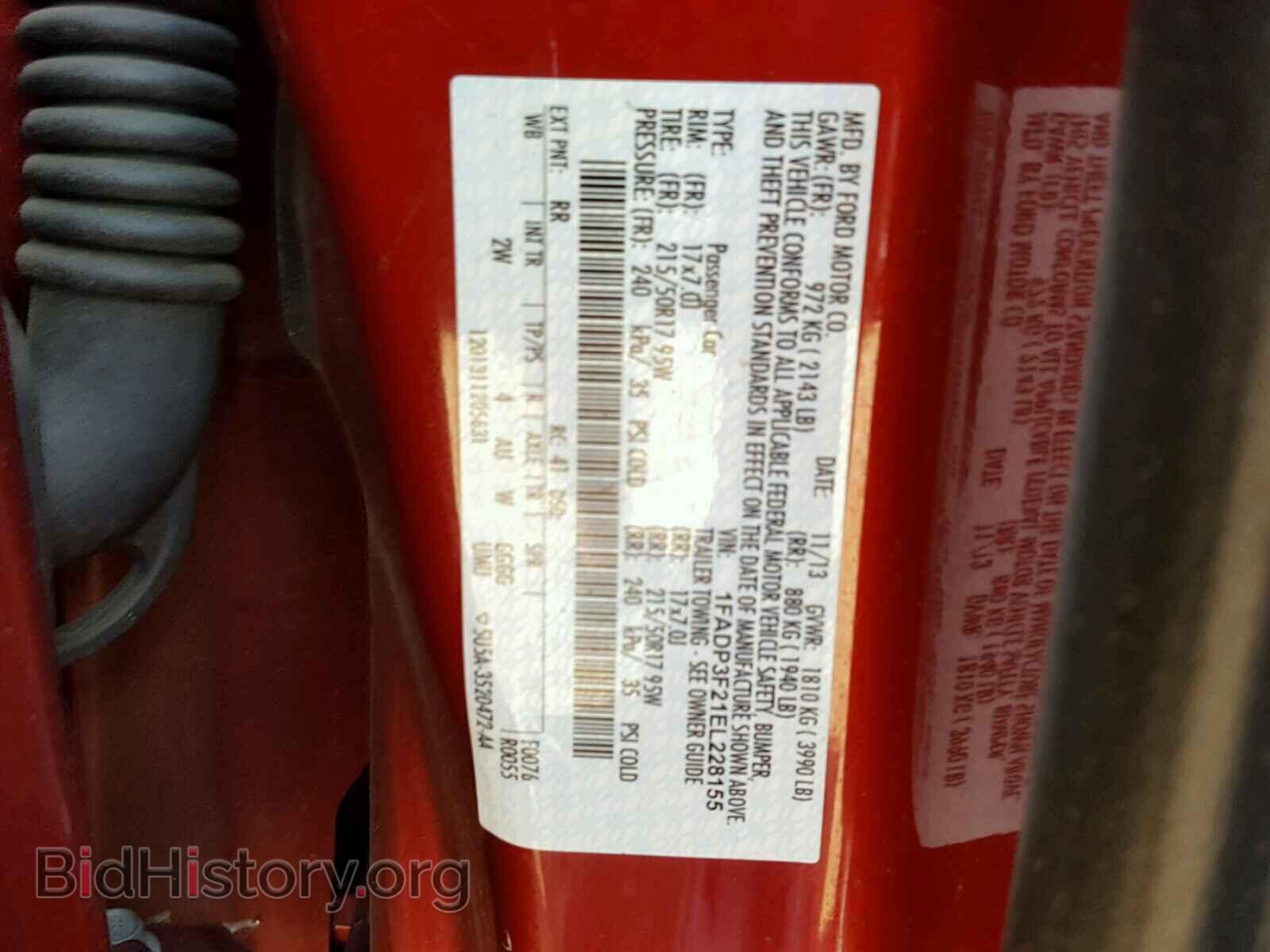 2014 FORD FOCUS - VIN: 1FADP3F21EL228155 - Photo 10