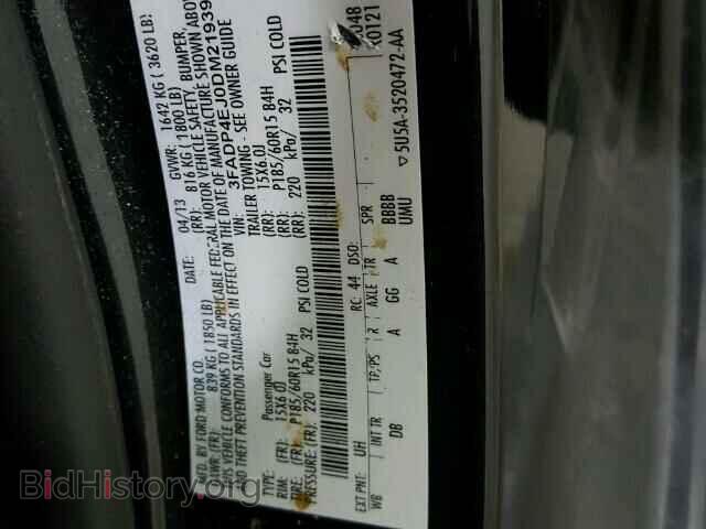 2013 FORD FIESTA - VIN: 3FADP4EJ0DM219393 - Фото 10