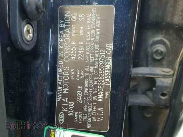2009 KIA OPTIMA - VIN: KNAGE228295297512 - Фото 10
