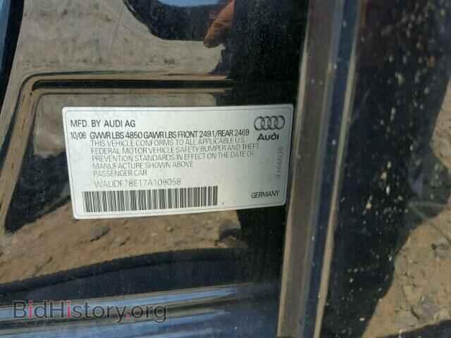 2007 AUDI A4 - VIN: WAUDF78E17A109058 - Фото 10
