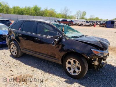 2013 Ford EDGE Edge SEL, черный — VIN 2FMDK3JC2DBC77822, Copart