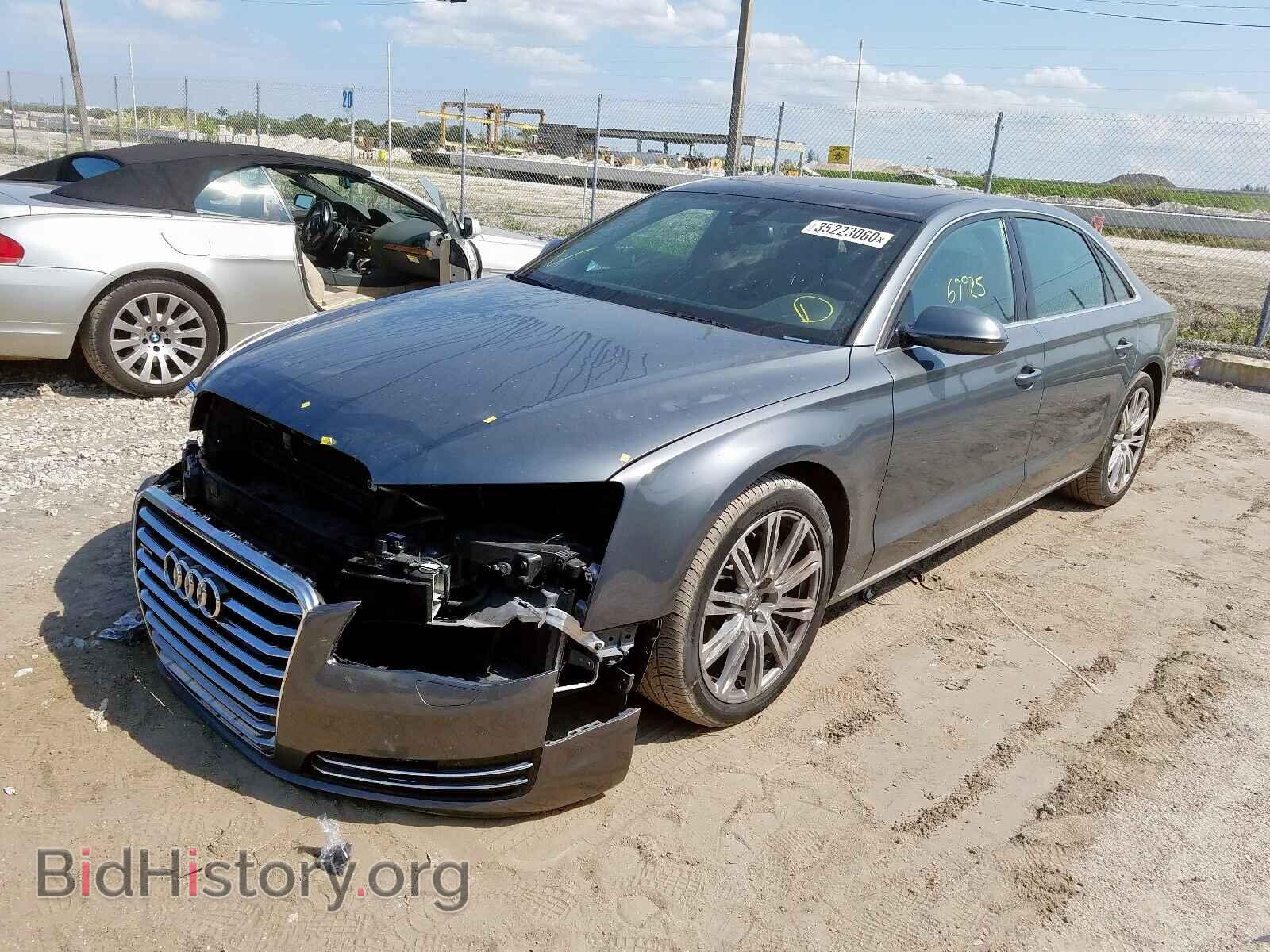 2014 AUDI A8 - VIN: WAURGAFD7EN012849 - Фото 2
