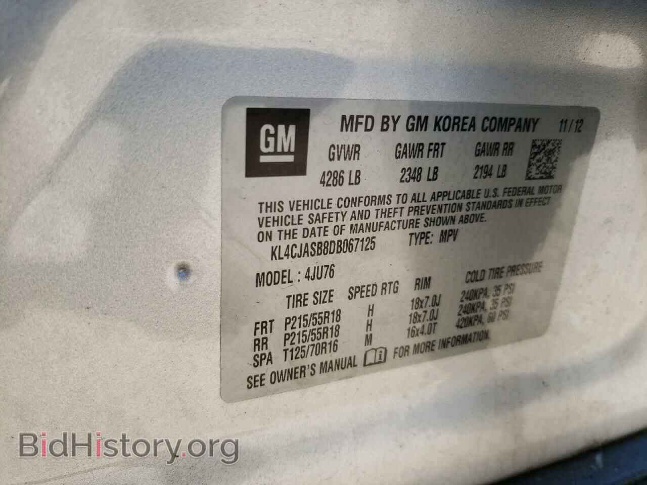 2013 BUICK ENCORE - VIN: KL4CJASB8DB067125 - Photo 10
