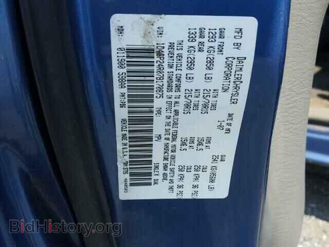 2007 DODGE CARAVAN - VIN: 1D4GP24R07B170875 - Фото 10
