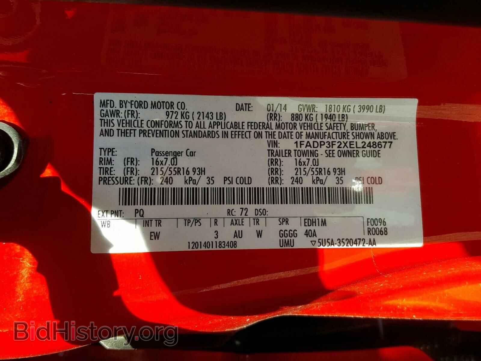 2014 FORD FOCUS - VIN: 1FADP3F2XEL248677 - Photo 10