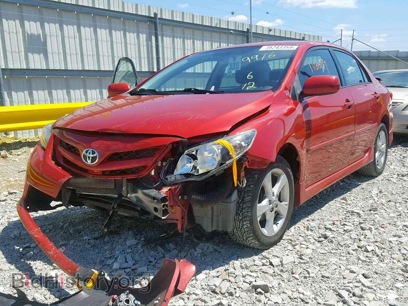 2011 TOYOTA COROLLA BA - VIN: 2T1BU4EE0BC719976 - Фото 2
