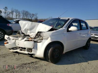 2006 Chevrolet AVEO Aveo Base, white — VIN KL1TD66636B661378, Copart