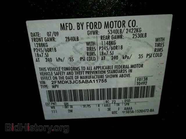 2010 FORD EDGE - VIN: 2FMDK3JC5ABA11755 - Photo 10