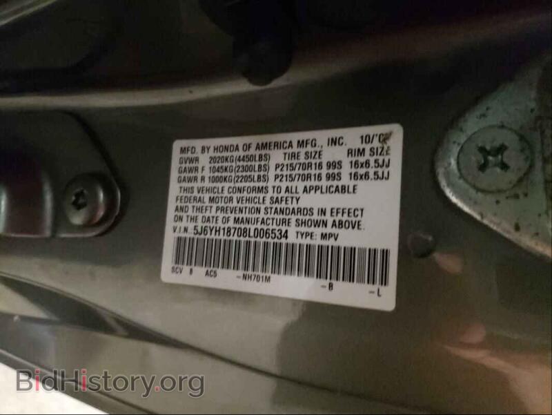 2008 Honda ELEMENT (VIN 5J6YH18708L006534) — фото 10 из 10