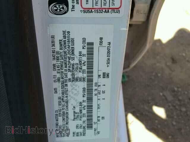 2013 FORD FIESTA - VIN: 3FADP4EJ3DM186809 - Фото 10