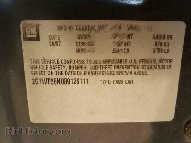 2008 CHEVROLET IMPALA - VIN: 2G1WT58N089126111 - Фото 10