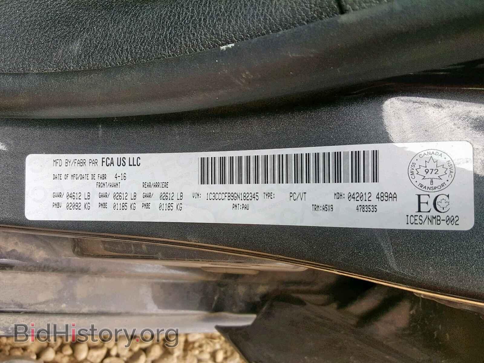 2016 CHRYSLER 200 - VIN: 1C3CCCFB9GN182345 - Photo 10