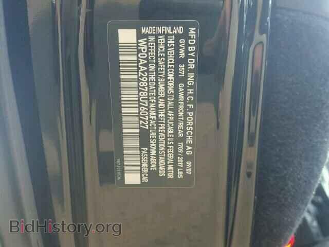 2008 PORSCHE CAYMAN - VIN: WP0AA29878U760727 - Фото 10