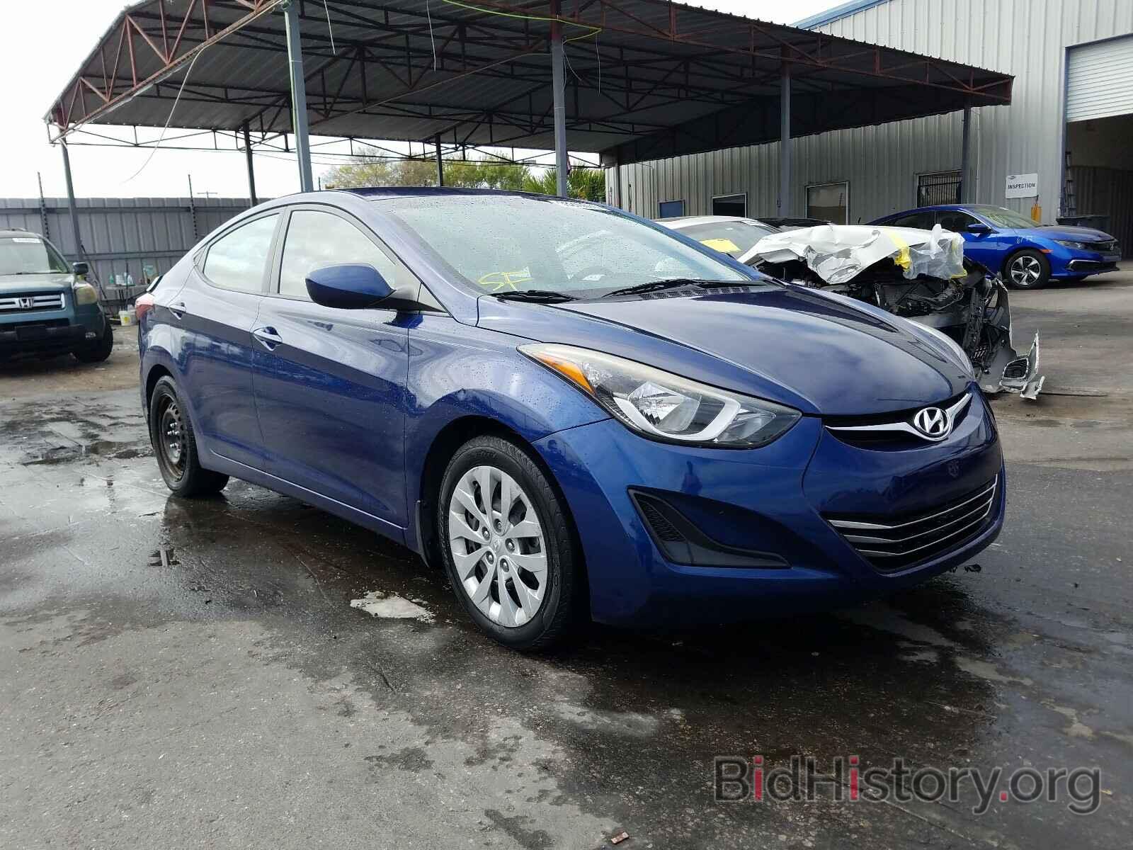 Photo 5NPDH4AE2GH667838 - HYUNDAI ELANTRA 2016