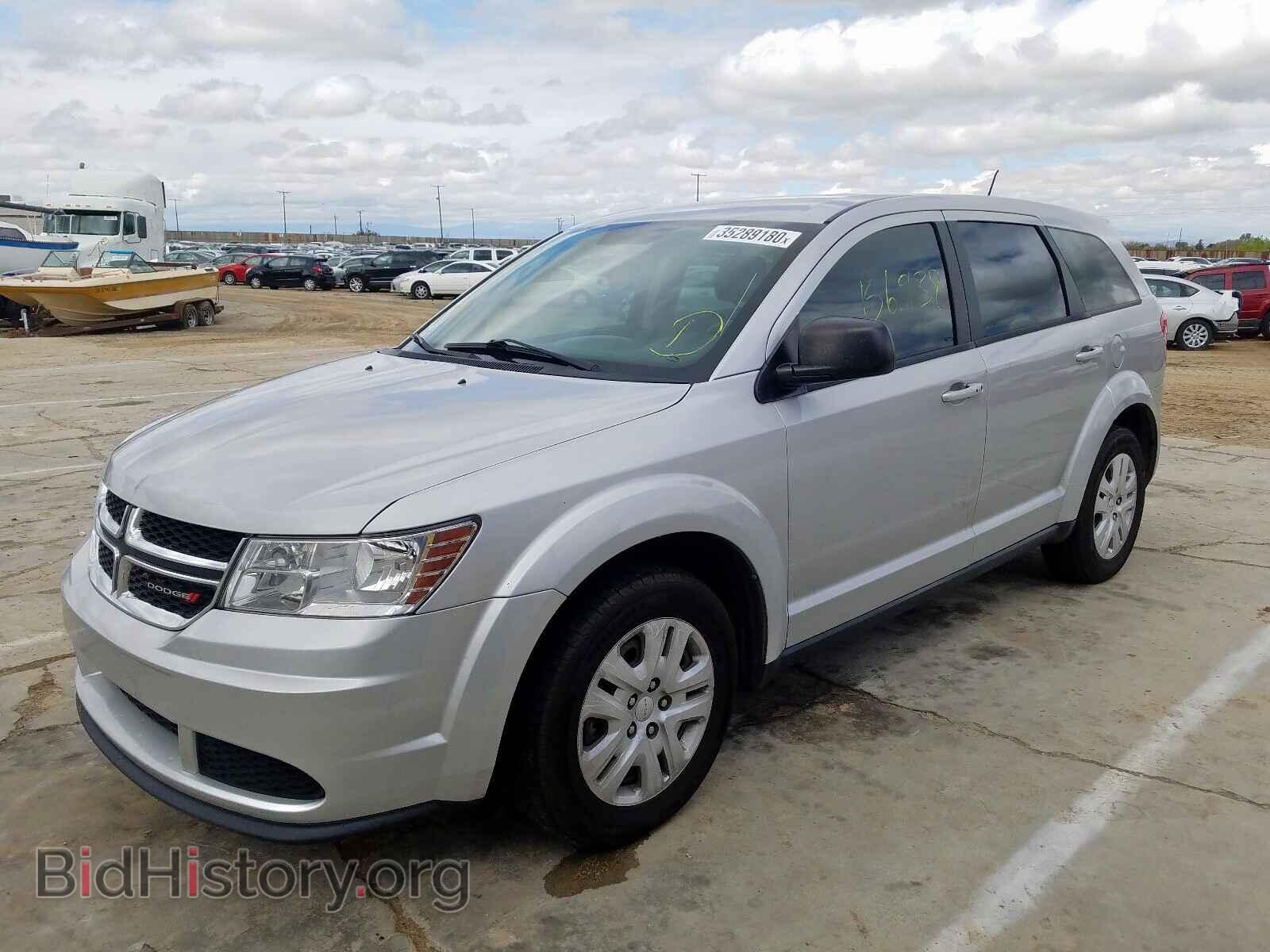 2014 DODGE JOURNEY - VIN: 3C4PDCAB3ET258544 - Фото 2