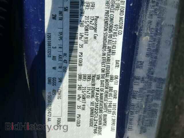2012 FORD FOCUS - VIN: 1FAHP3M22CL214766 - Photo 10