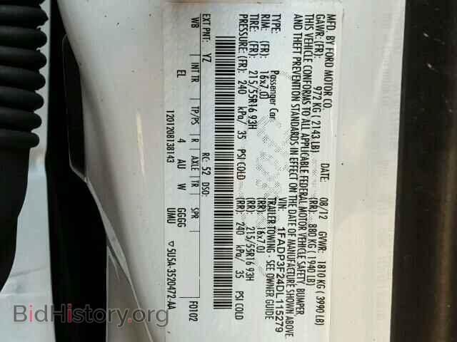 2013 FORD FOCUS - VIN: 1FADP3F24DL115279 - Photo 10