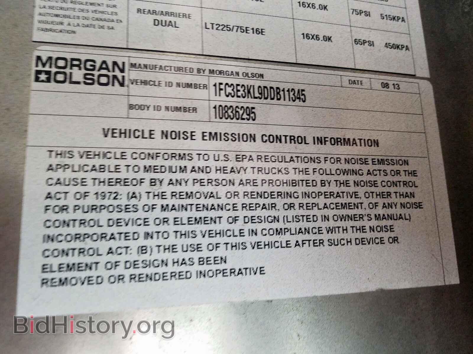 2013 FORD ECONOLINE - VIN: 1FC3E3KL9DDB11345 - Photo 10