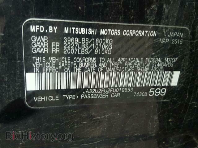 2015 MITSUBISHI LANCER - VIN: JA32U2FU2FU019653 - Фото 10