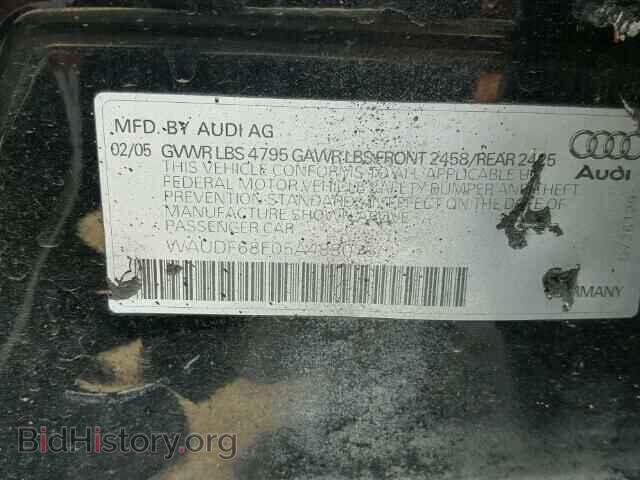 2005 AUDI A4 - VIN: WAUDF68E05A488075 - Photo 10