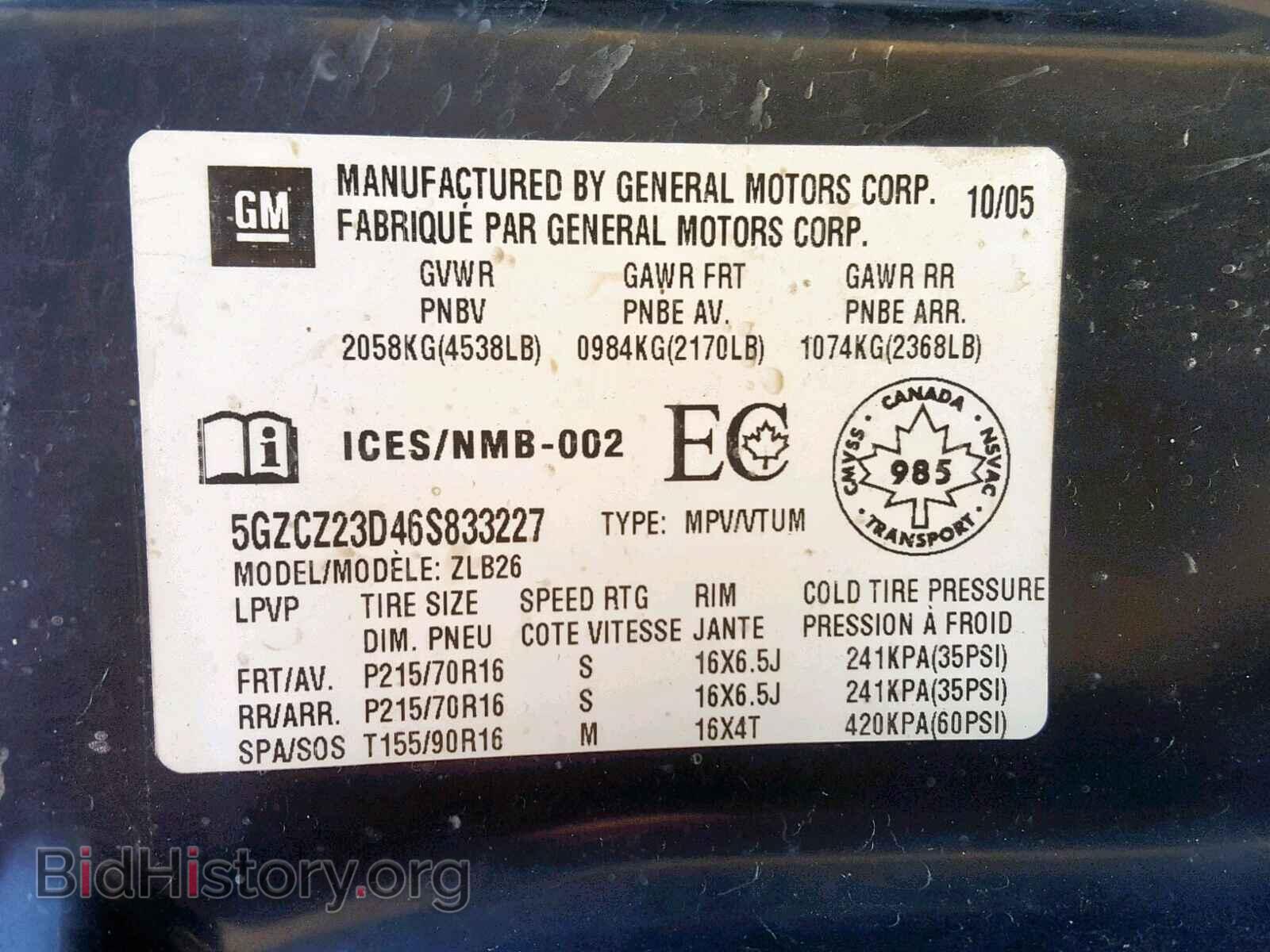 2006 SATURN VUE - VIN: 5GZCZ23D46S833227 - Фото 10