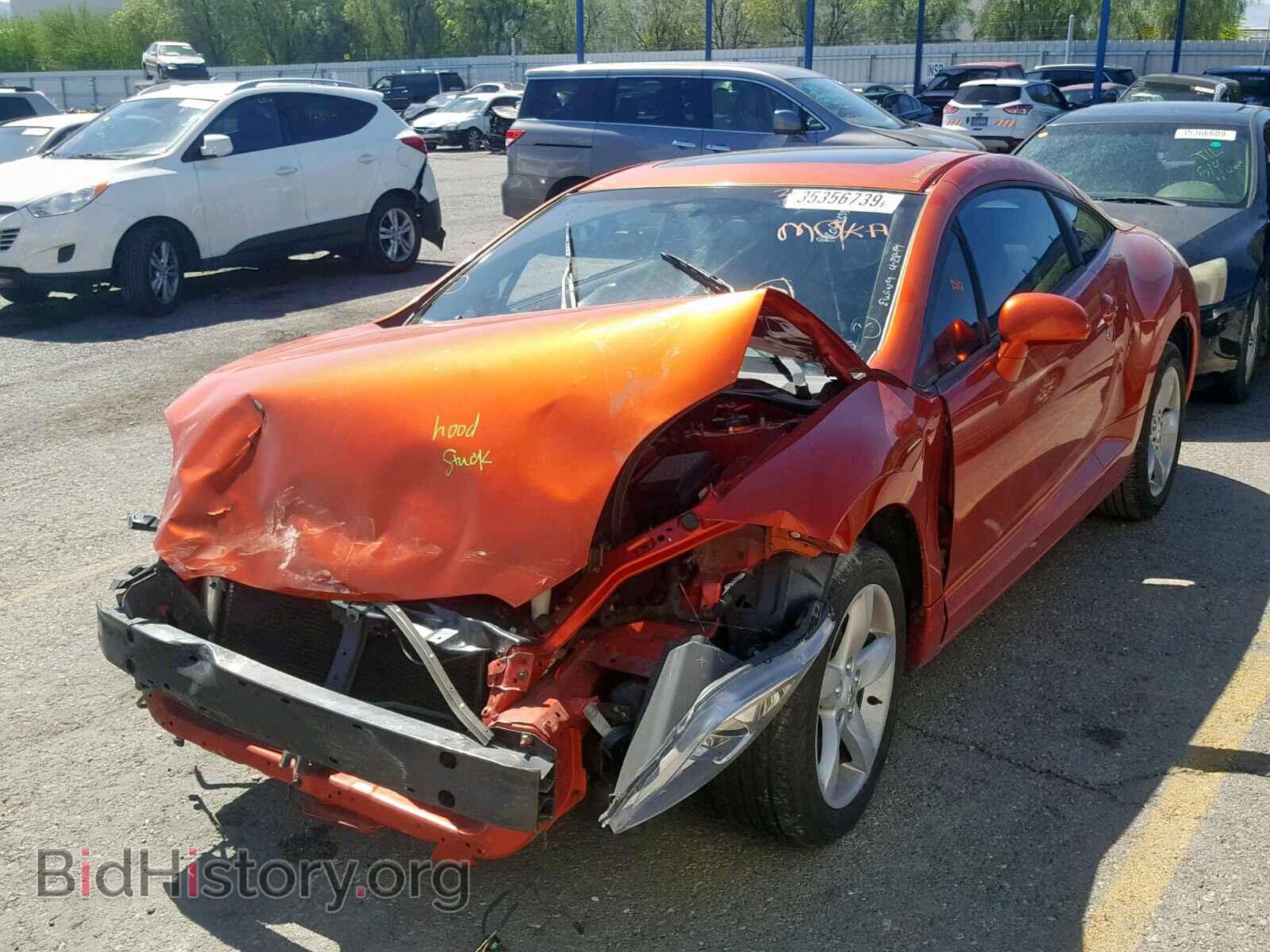 2007 MITSUBISHI ECLIPSE - VIN: 4A3AK24F77E023875 - Фото 2