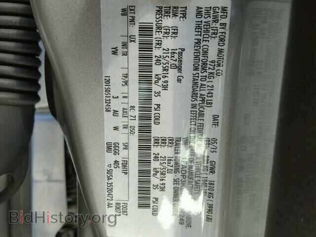 2015 FORD FOCUS - VIN: 1FADP3K21FL307249 - Фото 10