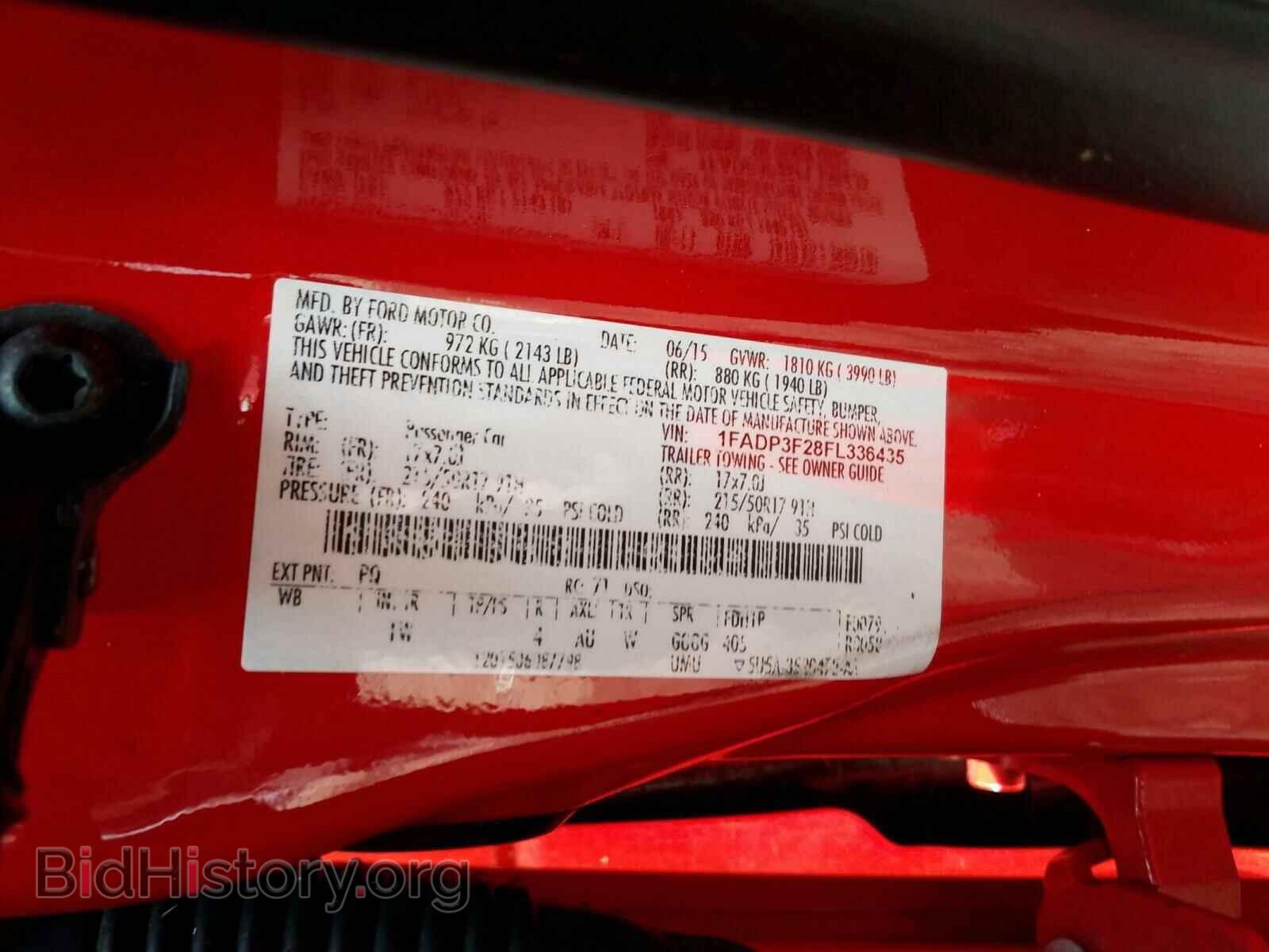 2015 FORD FOCUS - VIN: 1FADP3F28FL336435 - Фото 10