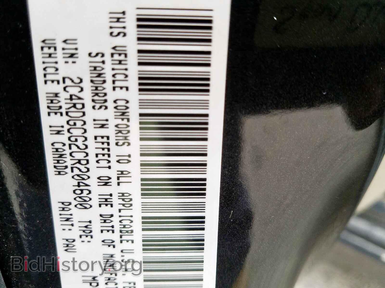 2012 DODGE CARAVAN - VIN: 2C4RDGCG2CR204600 - Фото 10