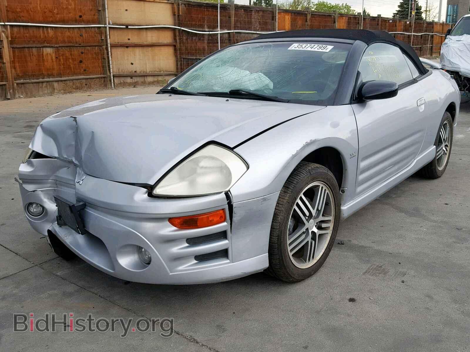 2003 MITSUBISHI ECLIPSE - VIN: 4A3AE75H23E007467 - Фото 2