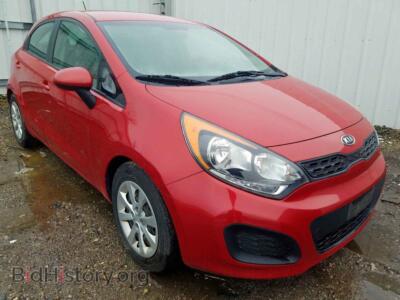 2012 Kia RIO RIO LX, красный — VIN KNADM5A30C6038550, Copart