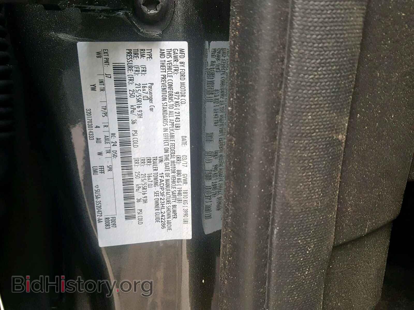 2017 FORD FOCUS SE - VIN: 1FADP3F23HL242286 - Фото 10