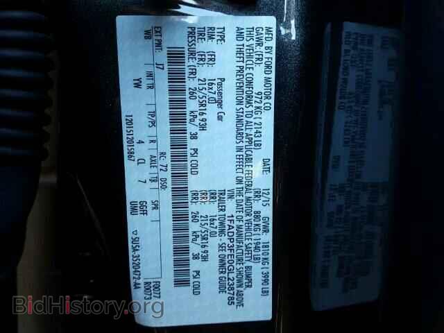 2016 FORD FOCUS - VIN: 1FADP3FE0GL238785 - Фото 10
