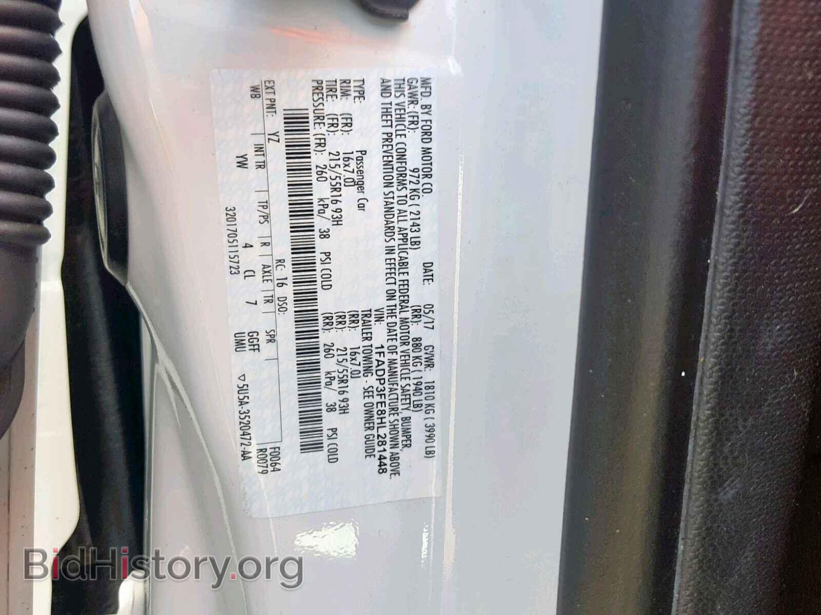 2017 FORD FOCUS SE - VIN: 1FADP3FE8HL281448 - Фото 10