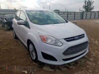 2014 Ford CMAX C-Max SE, white — VIN 1FADP5AU7EL512457, Copart