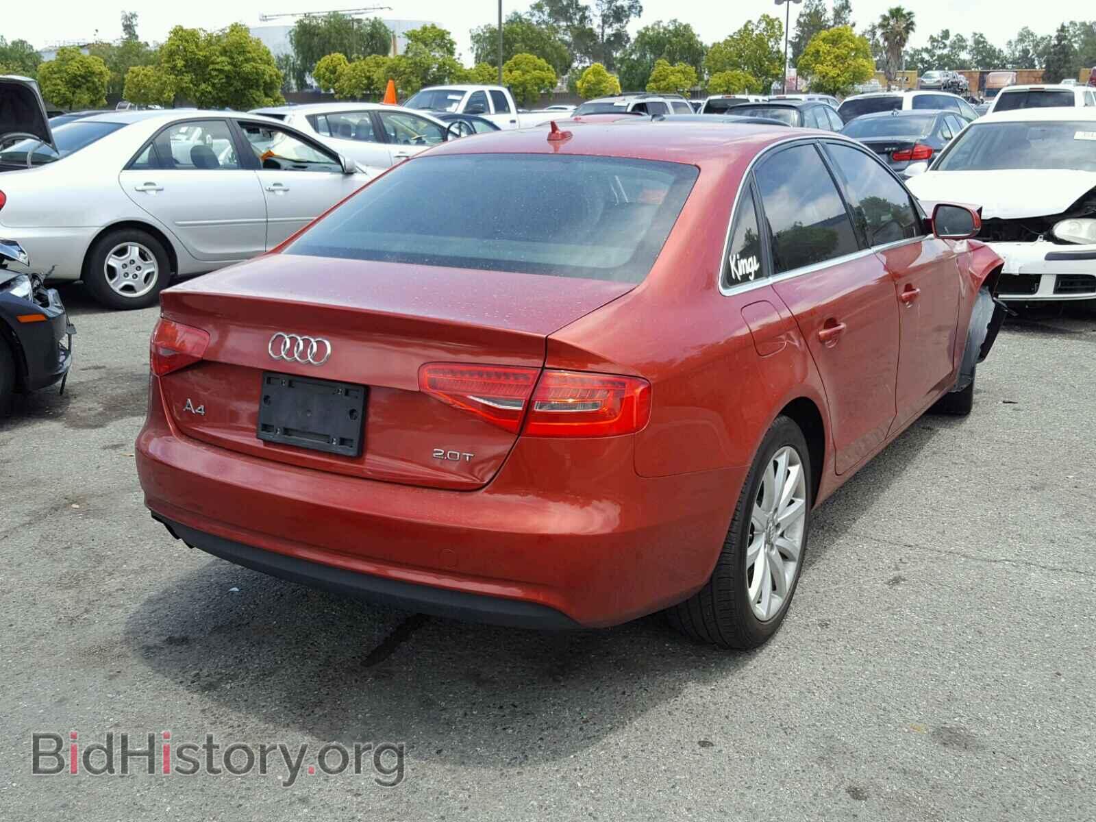 2013 AUDI A4 - VIN: WAUEFAFL0DN022789 - Фото 4