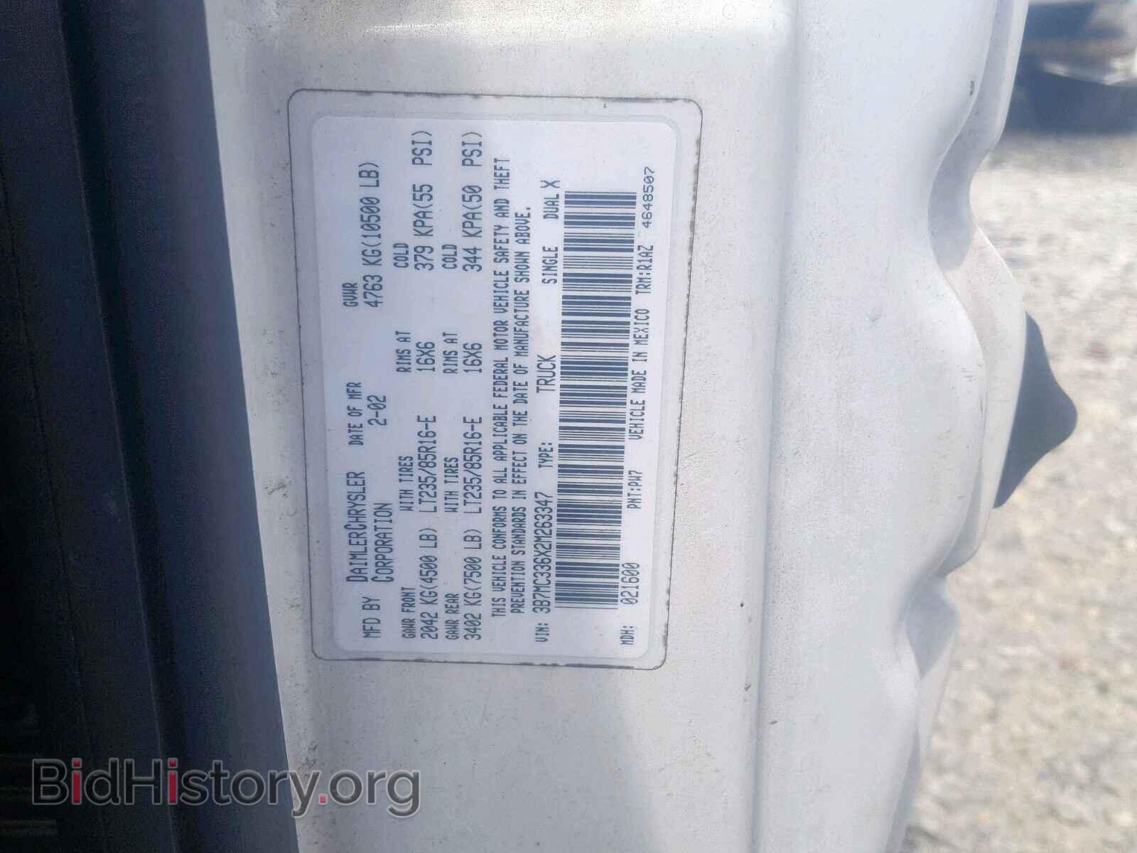2002 DODGE RAM 3500 - VIN: 3B7MC336X2M263347 - Photo 10
