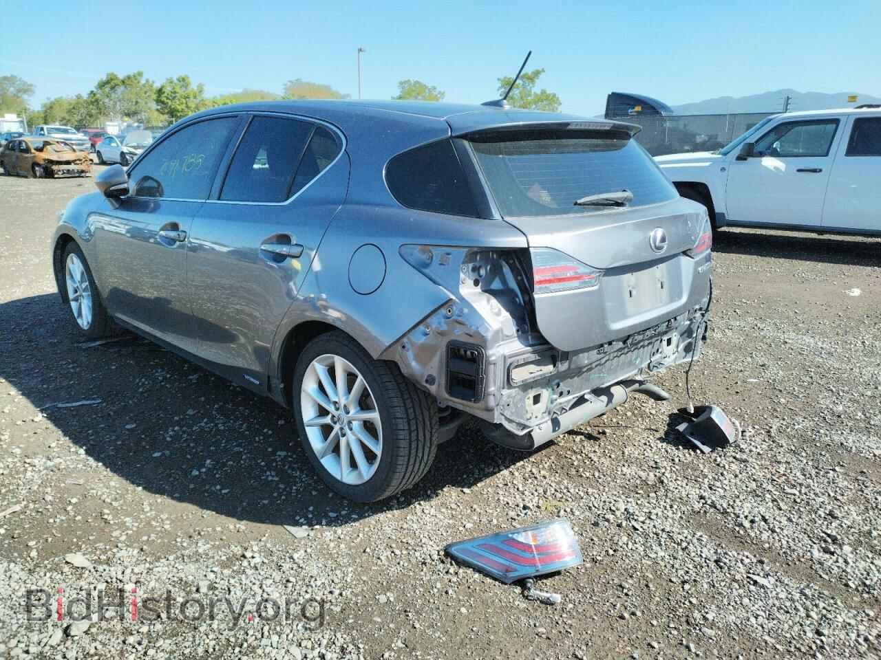 2012 LEXUS CT 200 - VIN: JTHKD5BH3C2075165 - Фото 3