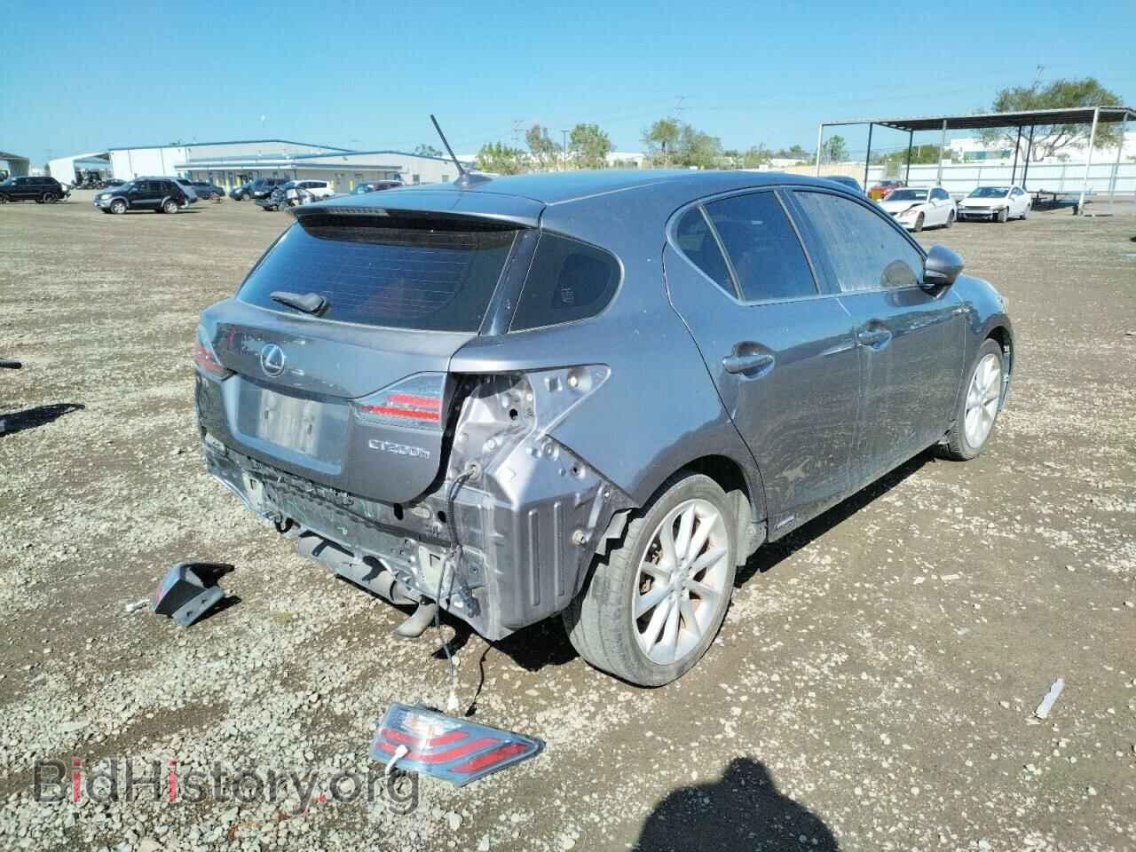 2012 LEXUS CT 200 - VIN: JTHKD5BH3C2075165 - Фото 4