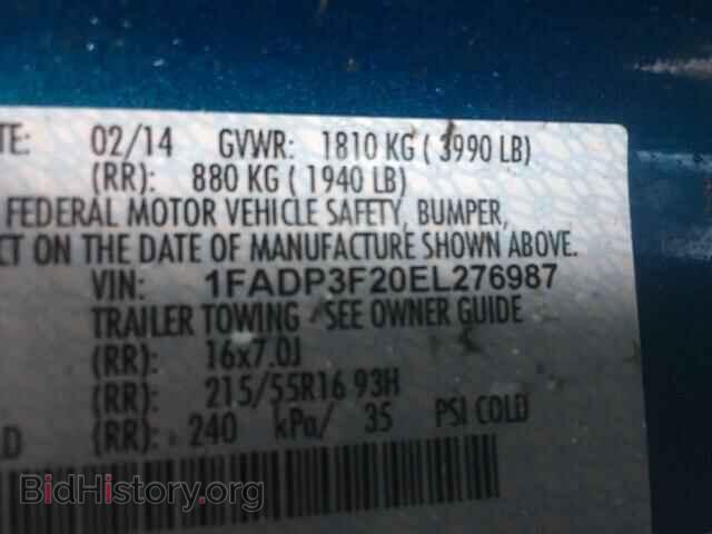 2014 FORD FOCUS - VIN: 1FADP3F20EL276987 - Photo 10