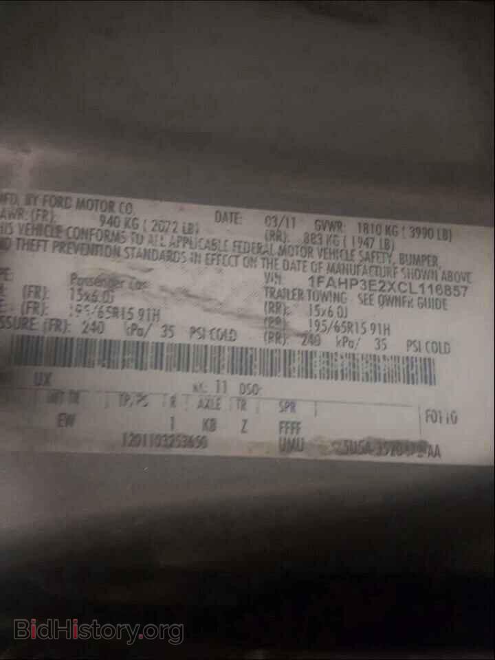 2012 FORD FOCUS - VIN: 1FAHP3E2XCL116857 - Photo 10