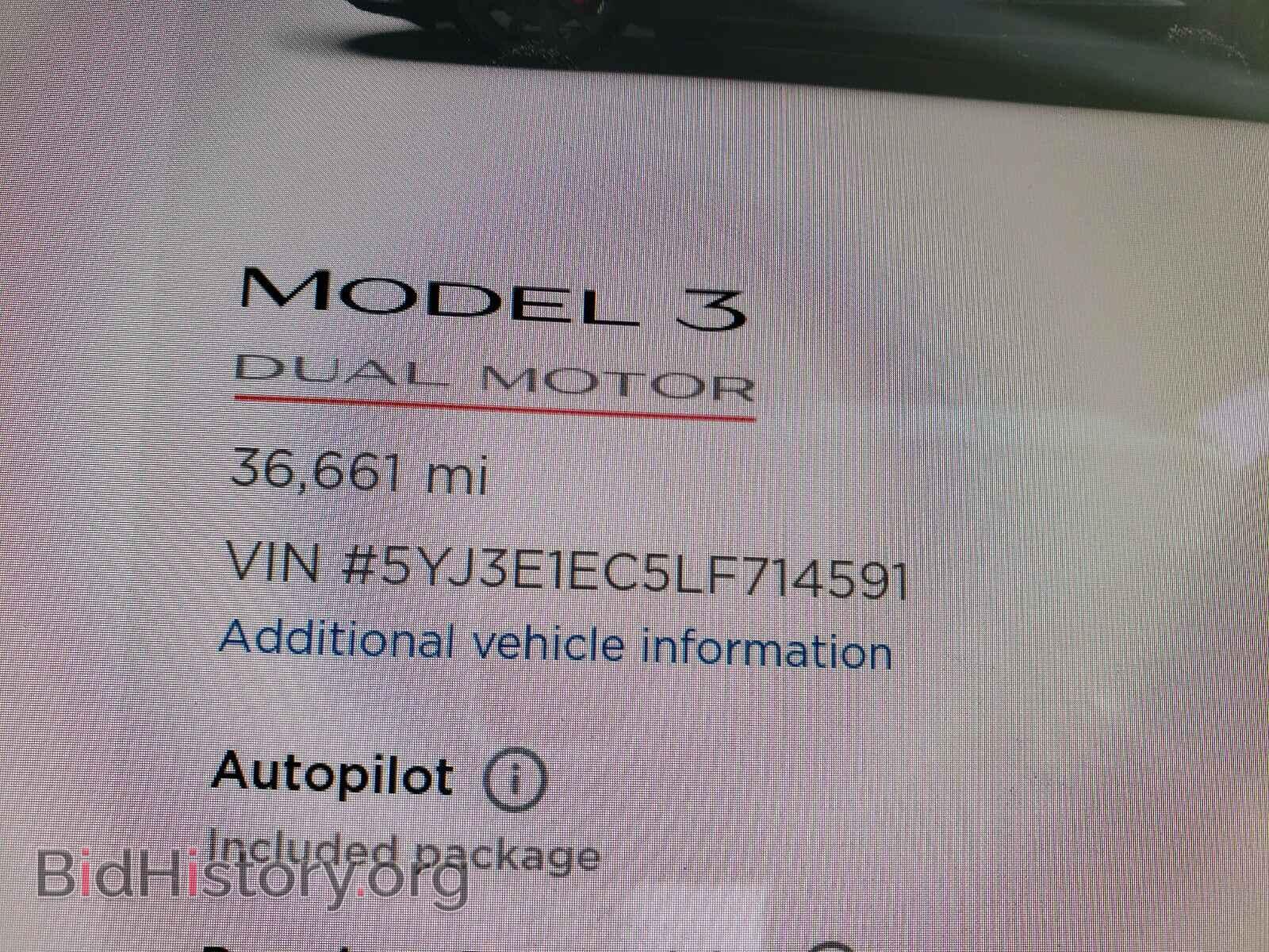 2020 TESLA MODEL 3 - VIN: 5YJ3E1EC5LF714591 - Photo 8