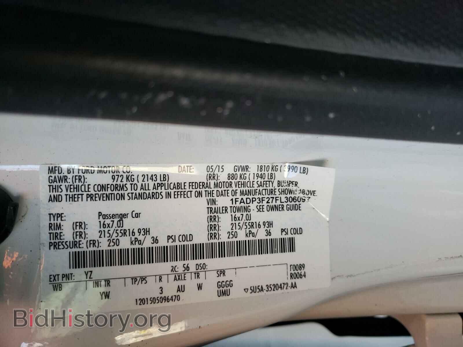 2015 FORD FOCUS - VIN: 1FADP3F27FL306097 - Фото 10