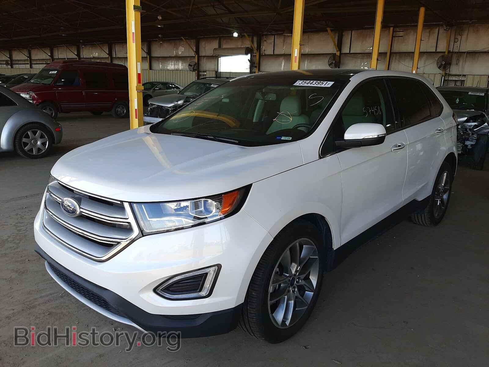 2016 FORD EDGE - VIN: 2FMPK3K86GBB11654 - Фото 2