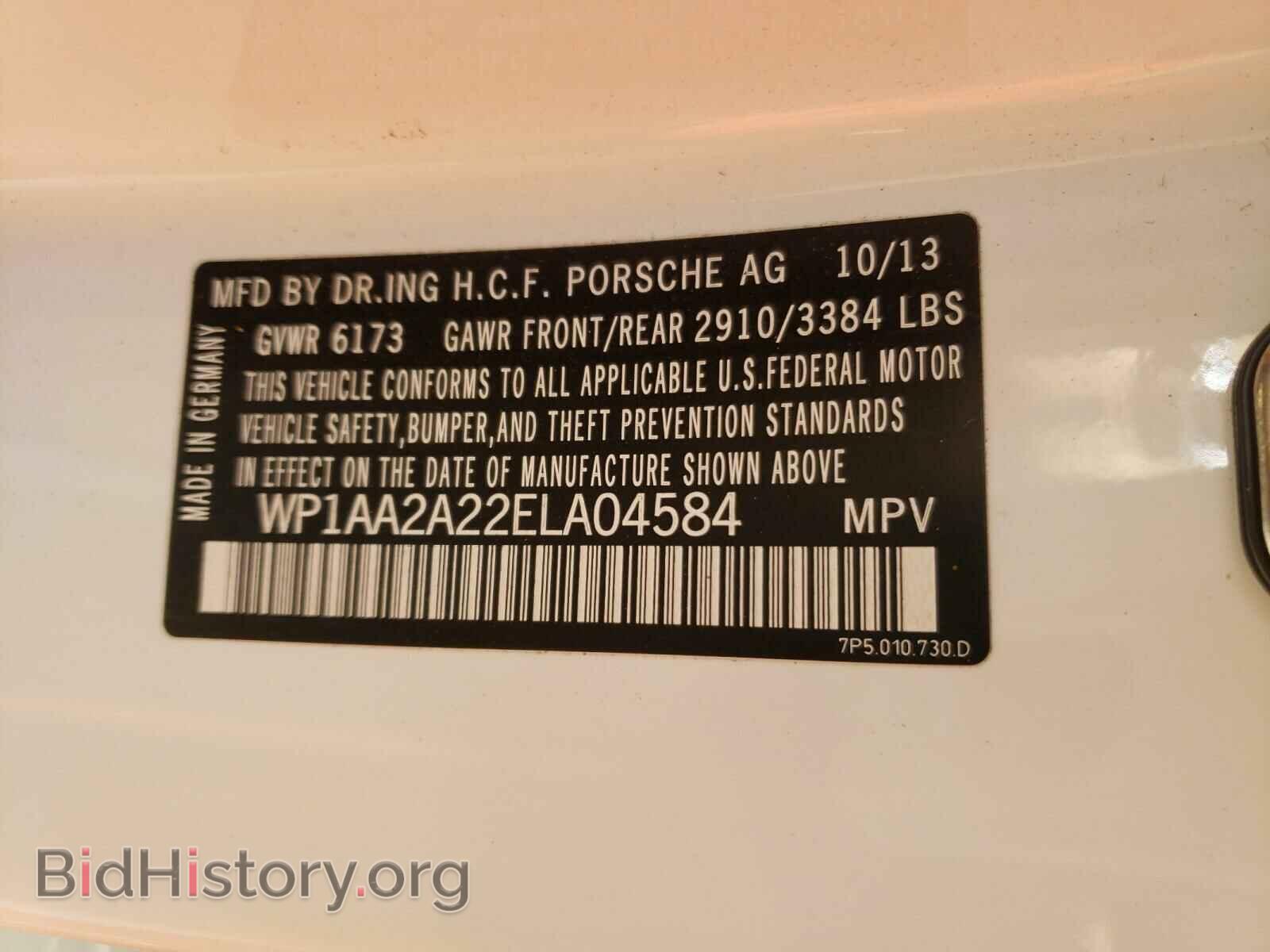 2014 PORSCHE 911 - VIN: WP1AA2A22ELA04584 - Фото 10